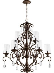 San Miguel 9-Light Chandelier in Vintage Copper.